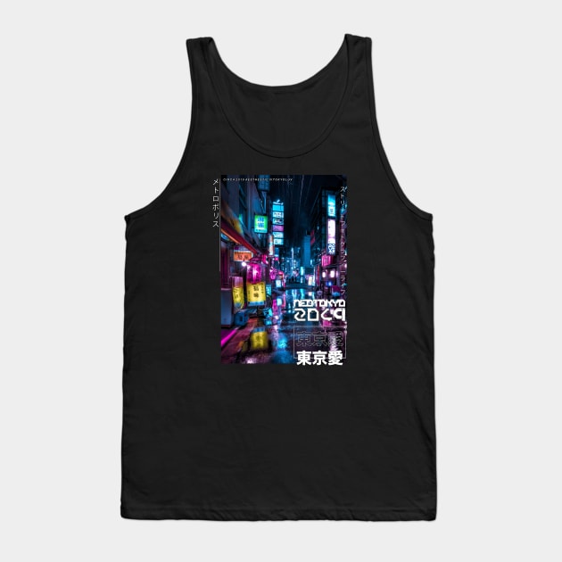 Shimbashi at Night Tank Top by TKL